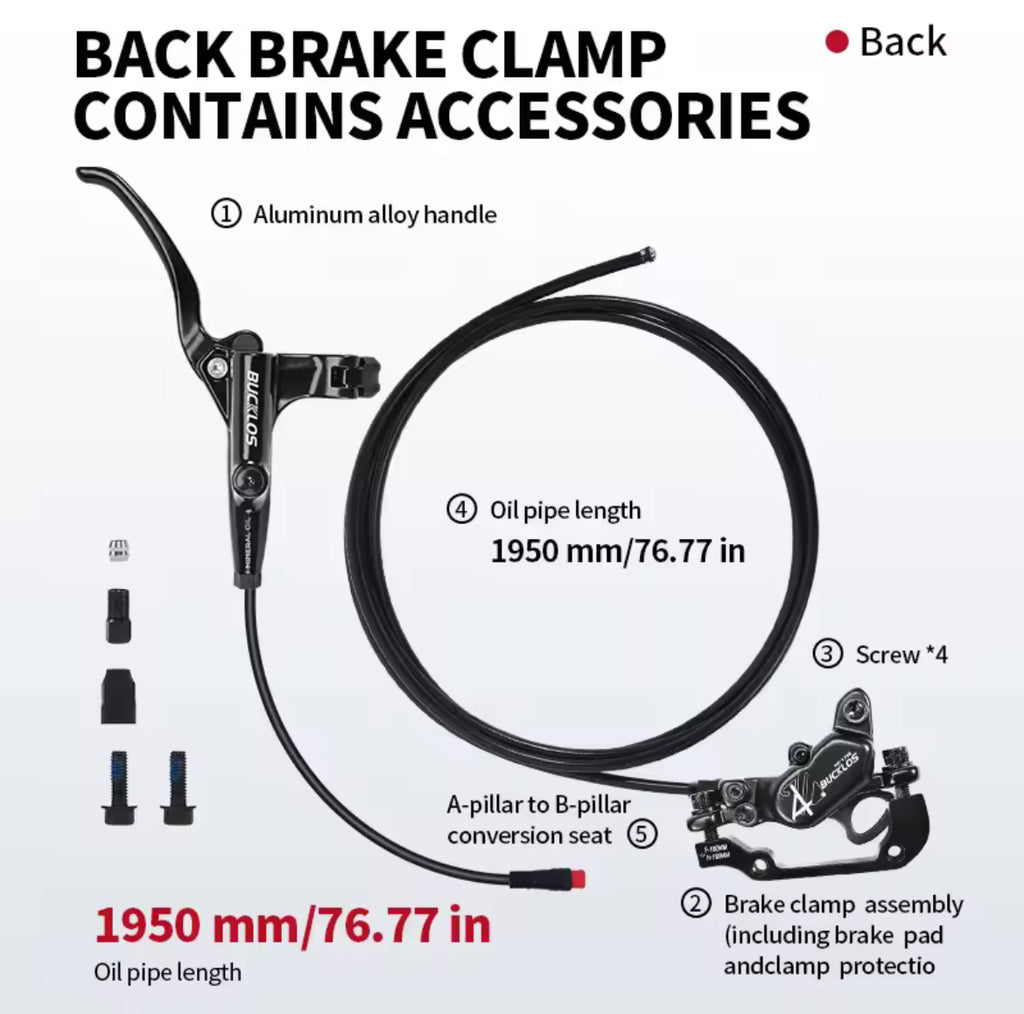 Hydraulic disc brakes for Ebike kit