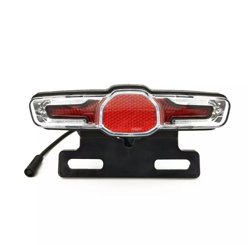 24-60V Ebike Headlight Tail Rear Lights LED Brake Lamp Electric Bike Light Kits