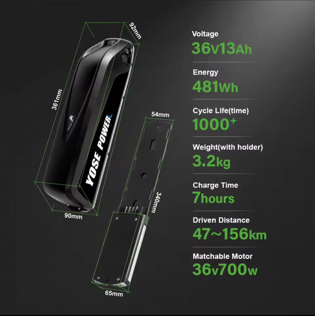 36v 13 ah ebike Battery