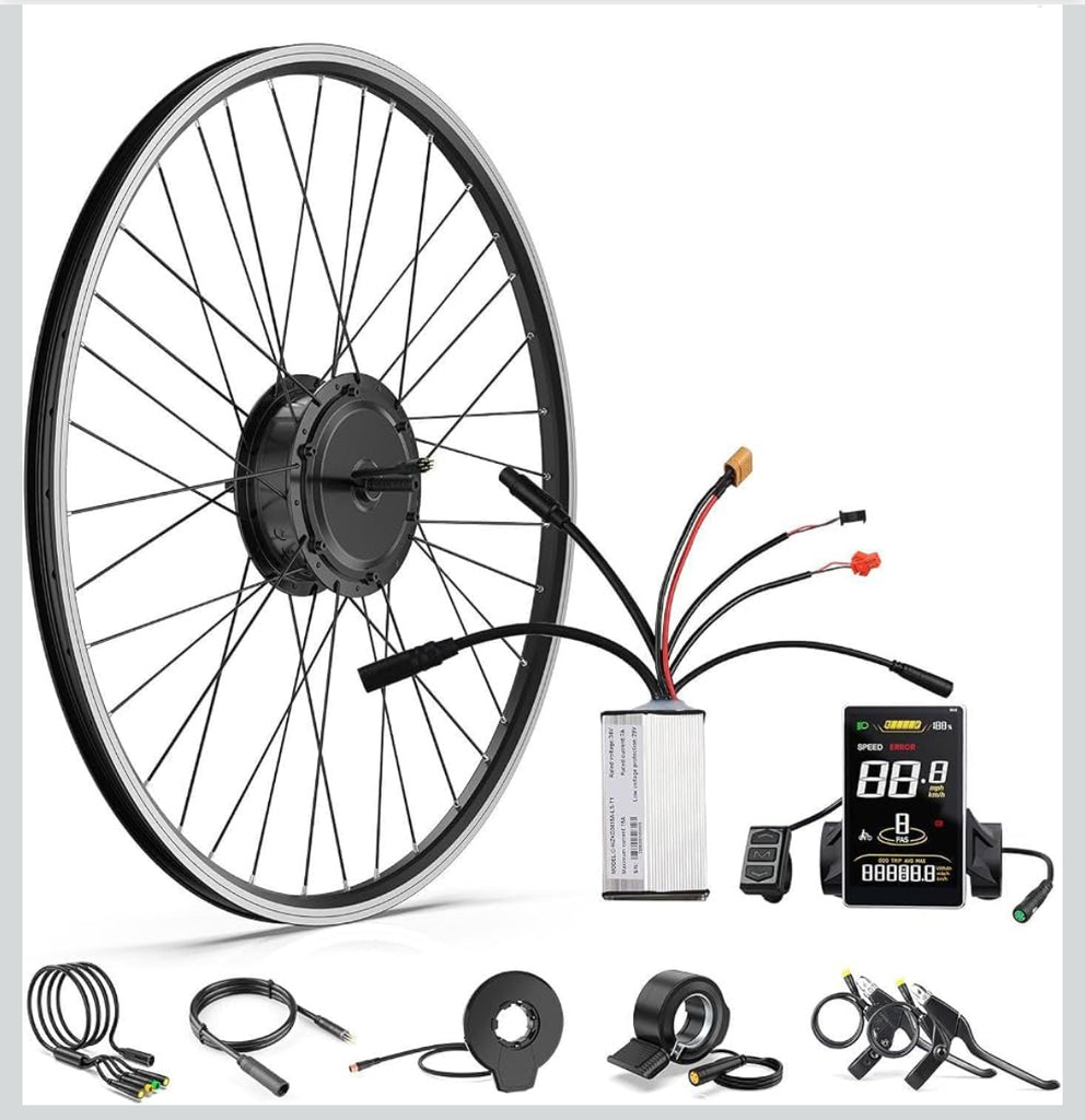 BAFANG Ebike Conversion Kit 48V500W Front Hub Motor Kit with Display